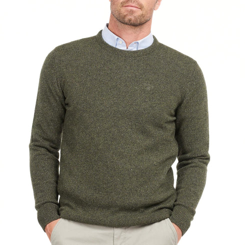 Barbour Pullover Maglia Uomo Essential Tisbury Verde A24 - BARBOURMKN0844 - GN79 - S - Francavilla Moda